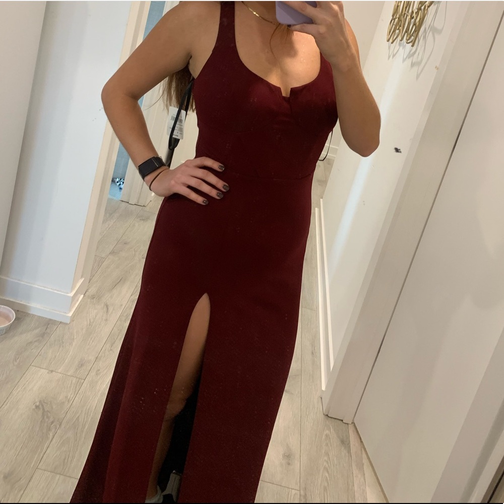 Formal red dress